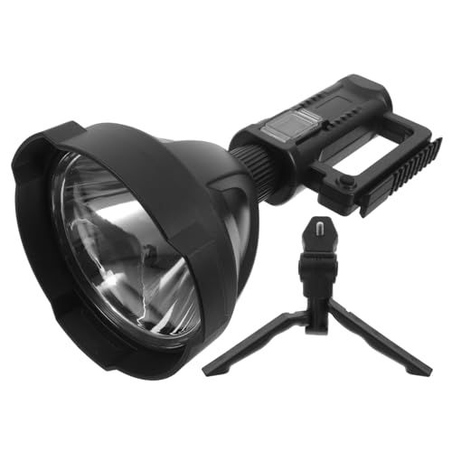 OSALADI Wiederaufladbare LED Taschenlampe Wasserdichter Handheld Scheinwerfer mit Stativ Leistungsstarkes Campinglicht für Outdoor und Erkundungen von OSALADI