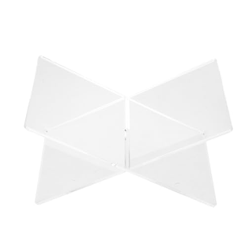 OSALADI X Förmiger Buchständer aus Acryl Transparente Buchablage für Schreibtisch Multifunktionale Buchhalterung für Magazine und Noten Robuste und Langlebige Lesehilfe von OSALADI