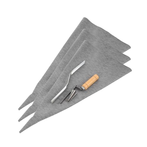 OSALADI Zementspritzbeutel mit Metallspitze Auslaufsicherer Reißfester Mörtelbeutel für Präzises Verfugen Inklusive Beschriftungsfeld für Fliesen Maurerarbeiten von OSALADI