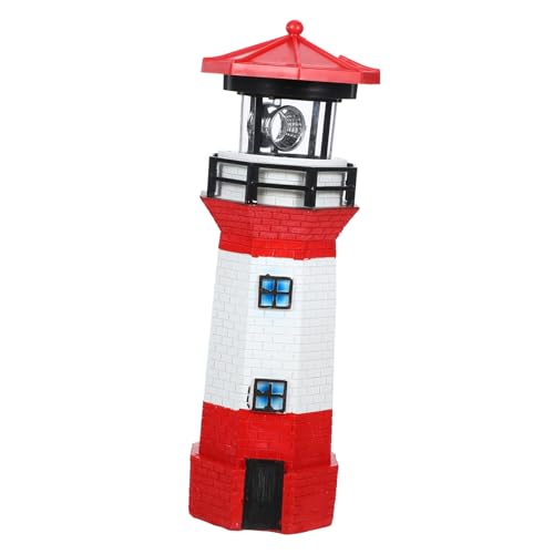 OSALADI -solar-Leuchtturm-lichtweg- für Terrasse Hof Garten Einzigartiges Leuchtturm-Design für Außenbeleuchtung von OSALADI