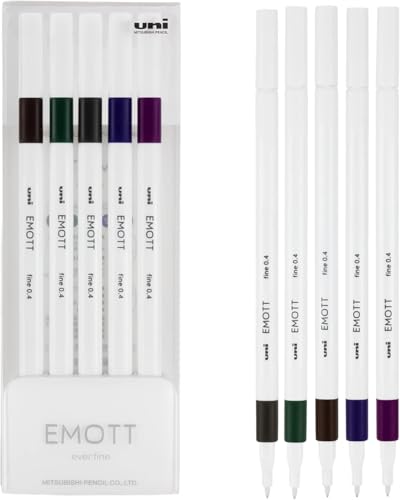 OSAMA UNI Emott 5-teiliges Vintage Set 3, Vintage Lettering, Markierstift-Set von 三菱鉛筆