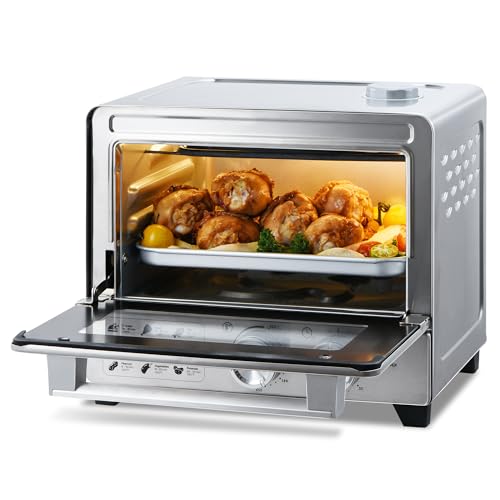 OSAMKO 6 in 1 Luftfritteuse Kombi-Backofen, 12 Liter Luftfritteuse mit Dampfaufguss, Softkonvektions-Toaster mit schneller Vorheizung, Frittieren an der Luft OSAMKO 6 in 1 Luftfritteuse Kombi-Backofen, 12 Liter Luftfritteuse mit Dampfaufguss, Softkonvektions-Toaster mit schneller Vorheizung, Frittieren an der Luft von OSAMKO