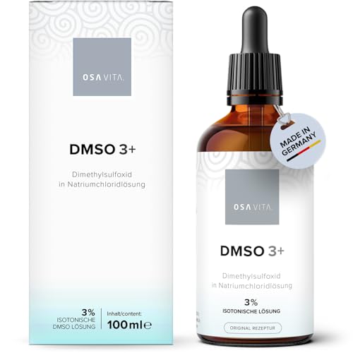 OSAVITA® DMSO 3+ I DMSO isotonische Lösung 3% I Dimethylsulfoxid-Lösung, 99,9% Reinheit Ph. Eur. I 100 ml mit Pipette I Made in Germany von OSAVITA