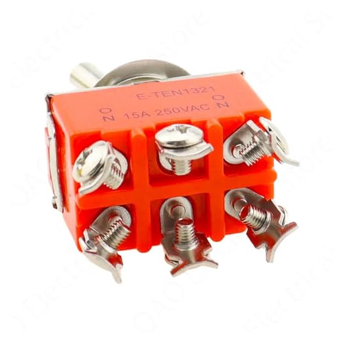 5pc 15A 250V Toggle Switch E-TEN1322 1021 1122 1221 1321 3pin on-off SPST Rocker Switch 6pin on-off-on on-on DPDT Waterproof Cap OSBCMZGE(E-TEN1021,LATCHING_WITH COVER) von OSBCMZGE