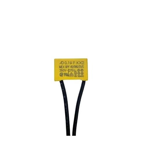 OSBCMZGE 5PCS AD K X2 capacitance Tape line 0.1uF 0.15uF 0.22uF 0.33uF 0.47uF 250V-275V Housing Flexible Wire Capacitor (5pcs 0.33UF) von OSBCMZGE