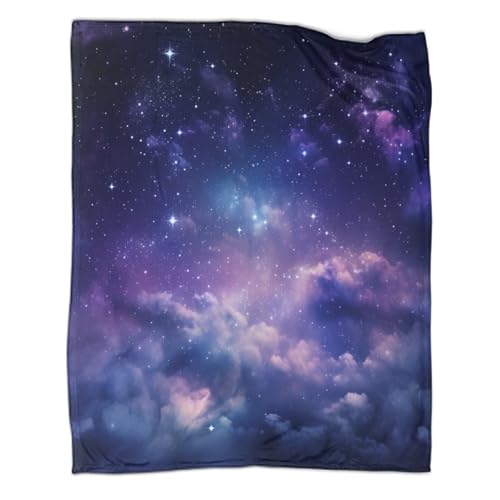 OSBELE Galaxy Decke Nebula-Thema Gemütliche Klimaanlage,leichte Decken,Reisen,Camping,Flanelldecke,Bettdecke Für Teenager,Jungen,Mädchen,Erwachsene 50x60inch(127x152cm) von OSBELE