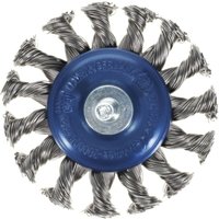 Osborn Rundbürste mit Schaft 75x12x6mm - Stahldraht gezopft 0,35mm, Industriequalität, für Bohrmaschine, 18mm Nutzlänge von OSBORN