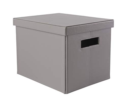 OSCO Faux Leather Folding Box - Grey, GRYPUFB/M von OSCO