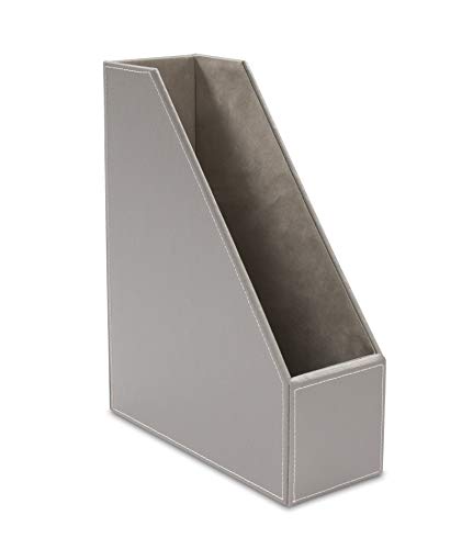 OSCO GRYPUMR1 Faux Leather Magazine Rack - Grey von OSCO