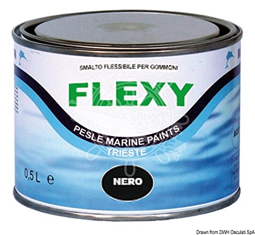 MARLIN elastischer Lack Flexy rot 0,5 l von OSCULATI