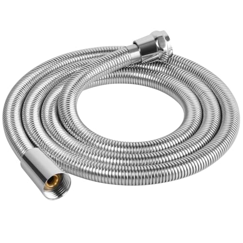 OSDUE 1.5M Brauseschlauch, Duschschlauch, Edelstahl Universal Duschrohr mit Duschschlauch, Duschkopfschläuche, Brauseschlauch mit Knickschutz für Badarmaturen Ersatz, Chrom, Verdickung und Aufwertung OSDUE 1.5M Brauseschlauch, Duschschlauch, Edelstahl Universal Duschrohr mit Duschschlauch, Duschkopfschläuche, Brauseschlauch mit Knickschutz für Badarmaturen Ersatz, Chrom, Verdickung und Aufwertung von OSDUE