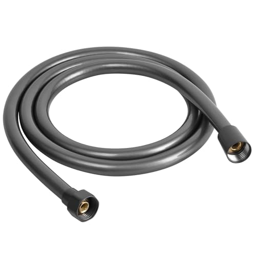 OSDUE 1.5M Brauseschlauch, Duschschlauch, PVC Universal Duschrohr mit Duschschlauch, Duschkopfschläuche, Brauseschlauch mit Knickschutz für Badarmaturen Ersatz, Chrom OSDUE 1.5M Brauseschlauch, Duschschlauch, PVC Universal Duschrohr mit Duschschlauch, Duschkopfschläuche, Brauseschlauch mit Knickschutz für Badarmaturen Ersatz, Chrom von OSDUE