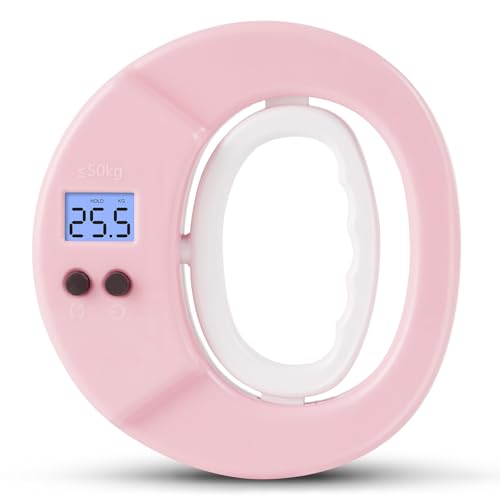 OSDUE Digitaler Handkraftmessgerät Kinder, Hand Dynamometer Rosa, Elektronischer Griffkraft Messer, Griffkraftmessgerät, Grip Strength Trainer Kraftmesser von OSDUE