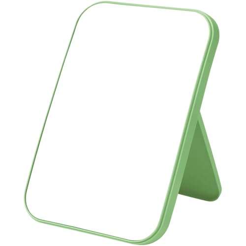 OSDUE Spiegel Super HD, Tischspiegel Faltbare, Tragbar Kosmetikspiegel, Klappbarer Reisespiegel für Tischplatte, Handheld, Zuhause und Reisenutzung(Groß-Grün) von OSDUE