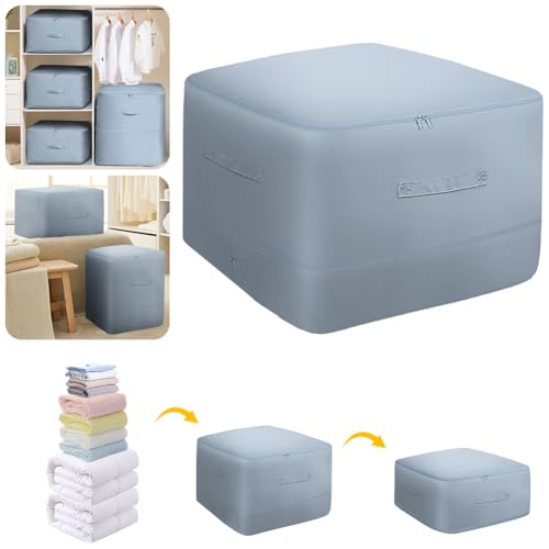 OSDUE Ultra Platzsparender selbstkomprimierender Organizer, New Komprimierender Beutel, Platzsparende Taschen, Selbstkomprimierende Bewegliche Organizertaschen for Bettdecken Kleidung, 52x42x30CM von OSDUE