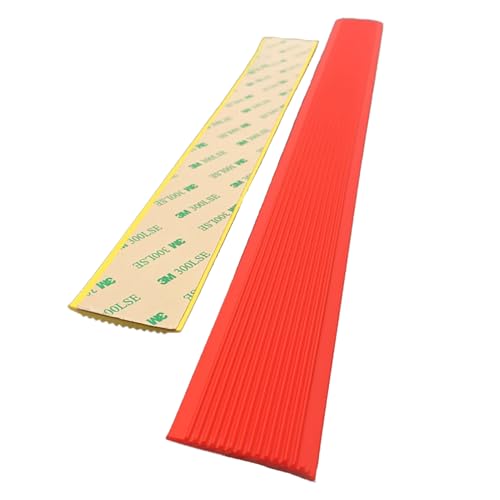 OSEMISS Vinyl-Stufenmatte für drinnen und draußen – rutschfeste Gummistreifen für Treppenecken, Griffe auf Fliesen, Holz, Beton, Laminat, Bodenschutz, 4 cm,Rot,2 m OSEMISS Vinyl-Stufenmatte für drinnen und draußen – rutschfeste Gummistreifen für Treppenecken, Griffe auf Fliesen, Holz, Beton, Laminat, Bodenschutz, 4 cm,Rot,2 m von OSEMISS