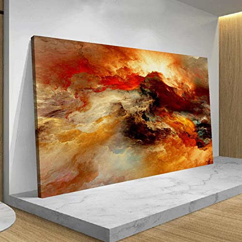 OSHIONARTE Sonnenuntergang abstrakte Leinwand Kunstwerk für Wohnzimmer rot warmer Sonnenaufgang druckt Schlafzimmer Wanddekoration orange Poster Bild über dem Bett 65x110cm OSHIONARTE Sonnenuntergang abstrakte Leinwand Kunstwerk für Wohnzimmer rot warmer Sonnenaufgang druckt Schlafzimmer Wanddekoration orange Poster Bild über dem Bett 65x110cm von OSHIONARTE