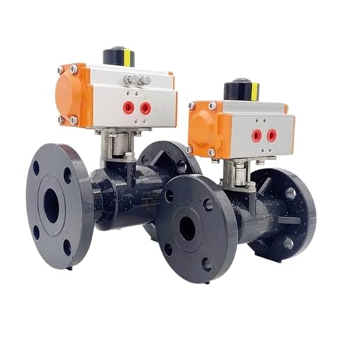 2-Wege-DN32 40 50 pneumatisches Flanschkugelventil pneumatisches Ventil(Double acting,1-1/4") von OSHZIKJII