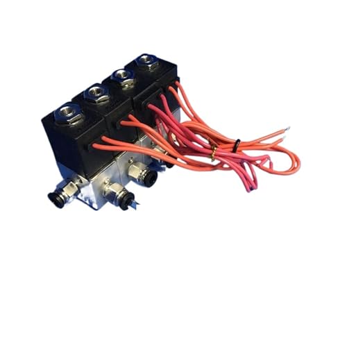 4 Stück Verteilerventil-Verbindungsrohr AD 4 mm 6 mm 8 mm 10 mm 12 mm Aluminium-Magnetventil 3V1-06 AC DC 3-Wege-Direktventil(4mm,24V) von OSHZIKJII