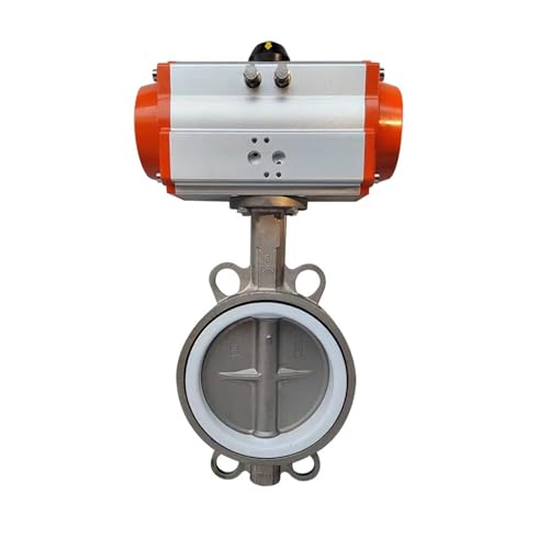 D671F-16P Pneumatisches Absperrventil aus Edelstahl vom Wafertyp DN40 DN50(AT-DN40) von OSHZIKJII