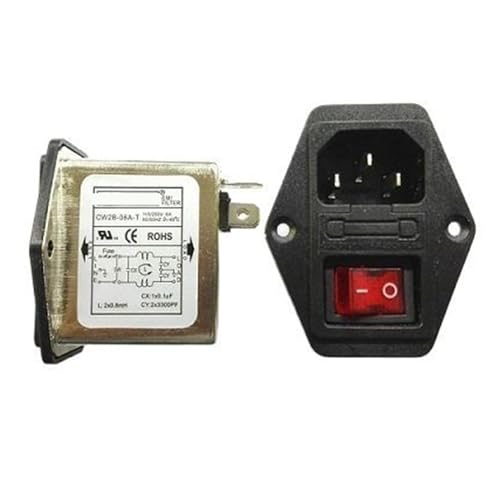 OSHZIKJII 1 Stück CW2B-06A-T 6A 250 V/115 V Netzfilter von OSHZIKJII