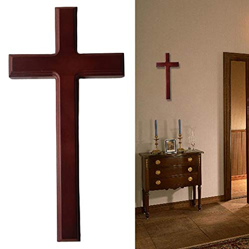 OSISTER7 Christliches Kreuz aus Massivholz Wanddeko Kirche Hängende Wanddekoration Moderne Wohnkultur - Perfektes christliches Geschenk von OSISTER7