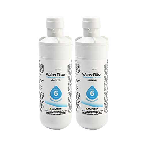 OSISTER7 LT1000P Kühlschrank-Wasserfilter, austauschbarer Kühlschrank-Wasserfilter für Kenmore9980, Weiß, 2 Stück von OSISTER7