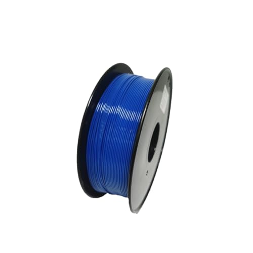 Buntes PETG-Filament, 1,75 mm +/- 0,02 mm for die meisten 3D-Drucker und 3D-Stifte, 3D-Druckerzubehör aus Vollgarn, ordentlich gewickelt, 1 kg (Farbe : Blue) von OSKOE