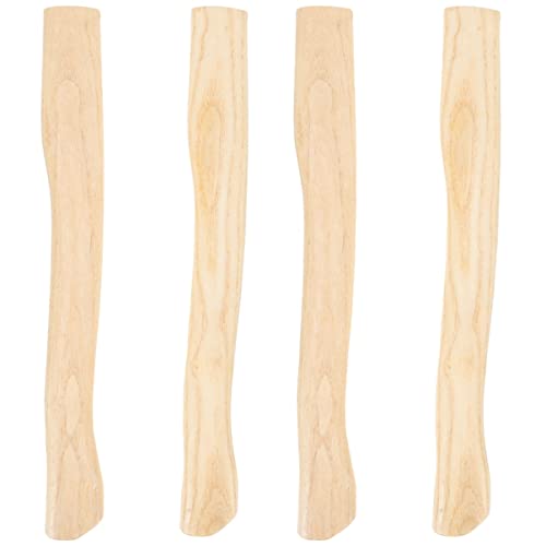 Camp Axt Schaft 4 Stück Axt Ersatzgriff aus Holz Axt Ersatzgriff für Axt Lager Axtschaft Schaft Camp Boy Scout Axtschaft (Farbe : Holz Colorx3pcs, Größe: 38x4.4cmx4pcs) von OSKOE