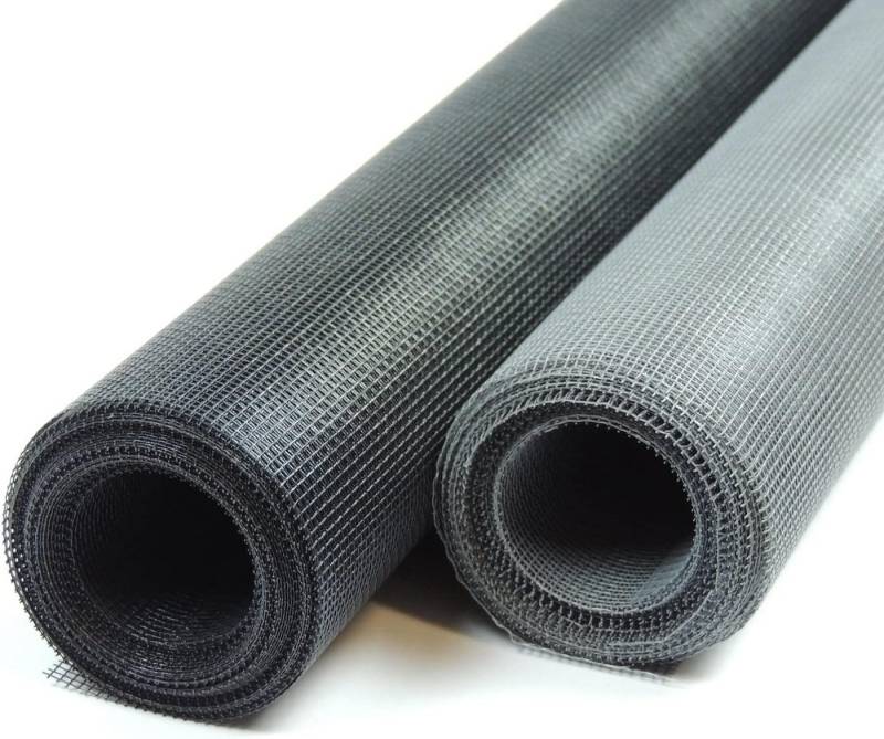 OSL Insektenschutz Fliegengitter-Gewebe Gaze Mückengitter Insektenschutz Gewebe für Fenster in versch. Gößen, in schwarz und grau - Fliegengitter Maß-Zuschnitte - Fenster und Tür von OSL Insektenschutz