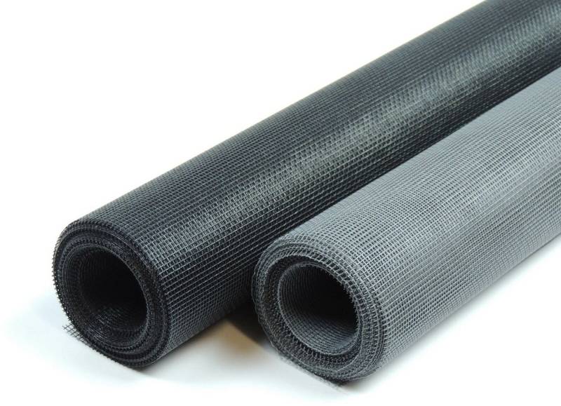 OSL Insektenschutz Fliegengitter-Gewebe für Fenster und Türen Meterware 100 cm schwarz und grau, schwarz & grau - individuell zuschneidbar - für Fenster und Türen von OSL Insektenschutz