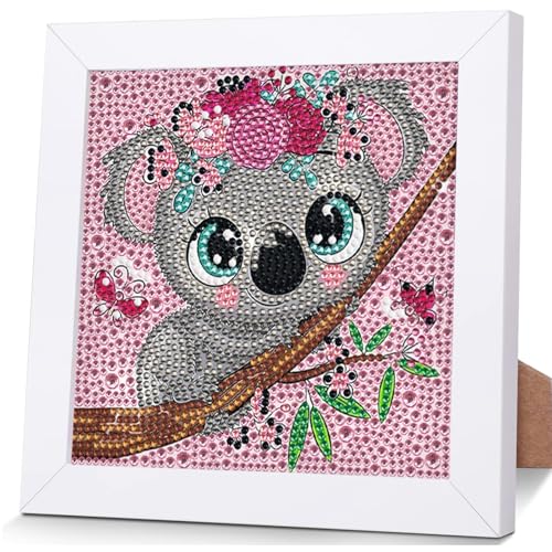OSLEY Diamond Painting Kinder Set, 5D DIY Cartoon Diamant Painting Bilder, 15x15cm Leinwand und mit 18x18cm Bilderrahmen für Kinder und Mädchen, Erwachsene geeignet OSLEY Diamond Painting Kinder Set, 5D DIY Cartoon Diamant Painting Bilder, 15x15cm Leinwand und mit 18x18cm Bilderrahmen für Kinder und Mädchen, Erwachsene geeignet von OSLEY