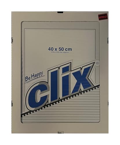 OSLO MasterLine Bilderrahmen rahmenlos Antireflexglas Clip Fix Glasrahmen Cliprahmen Puzzlerahmen (transparent, 40x50) von OSLO MasterLine