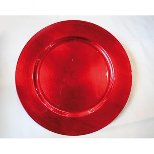 OSMA Flacher Teller der Marke Christmas Plate XXL rot, 33 x 33 x 1,8 cm von OSMA