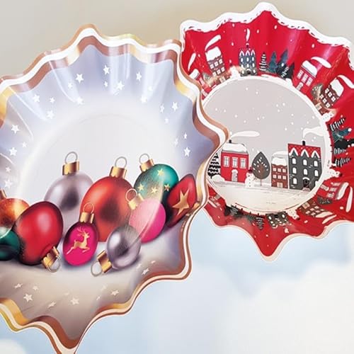 OSMA Flacher Teller der Marke Modell Paper Plates Star Set mit 2 für Pastries, 30 cm von OSMA