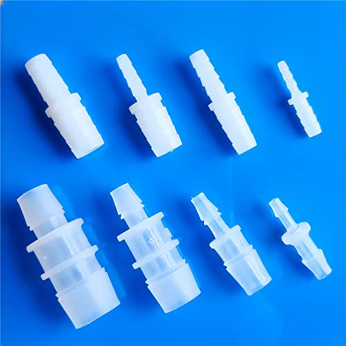 OSMARI 2 Stück 24 Größen 2,4–15,8 mm Durchmesser reduzierende Kunststoff-Silikonrohrverbindung gerade Gas-Wasserrohr-Schlauchverbinder Aquarium Drop Ship-2,4–3,9 mm von OSMARI