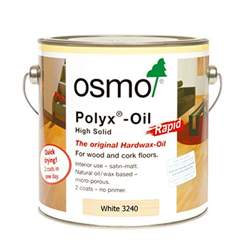 OSMO 3240 C 0,75 Liter Polyx Hartwachsöl Rapid – Weiß Transparent von OSMO