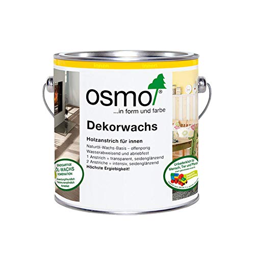OSMO Dekorwachs Transparent, 3168 Eiche Antik, 0,75 Liter von OSMO