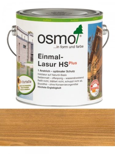 OSMO Einmal-Lasur HS Plus 2,5 Liter Eiche 9241 von OSMO