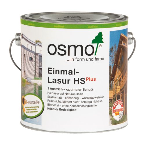 OSMO Einmal-Lasur HS Plus 375ml Skandinavisch Rot 9234 von OSMO