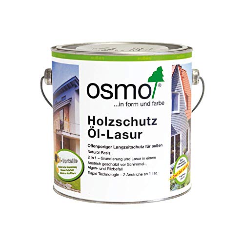 OSMO Holzschutz Öl-Lasur Holzlasur 2,5 L Farbe 708 Teak von OSMO