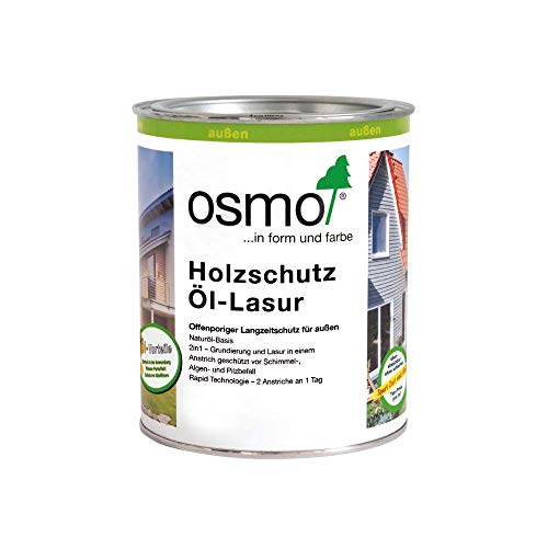OSMO Holzschutz Öl-Lasur 701 Farblos matt 0,75l Gebinde von OSMO