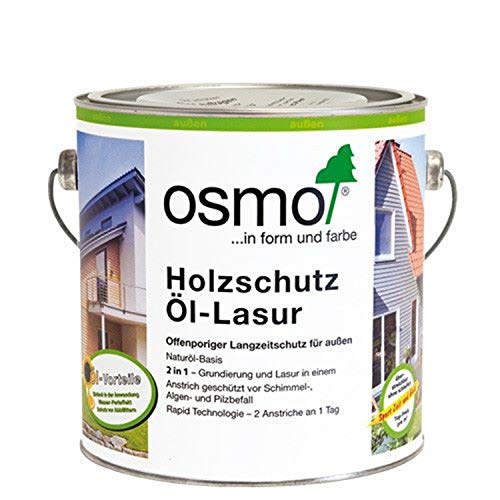 OSMO Holzschutz Öl-Lasur Holzlasur 0,75 L Farbe 729 Tannengrün von OSMO