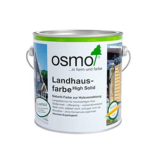 Osmo Landhausfarbe - hochdeckende Holzfarbe 2311 Karminrot 2,5 L von OSMO