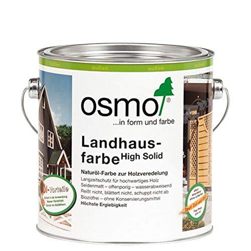 Osmo Landhausfarbe - hochdeckende Holzfarbe 2404 Tannengrün 2,5 L von Osmo