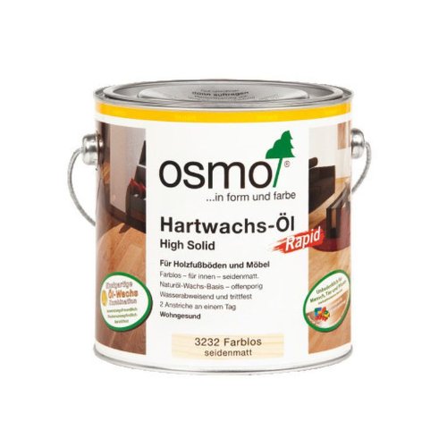 Osmo Hartwachs-Öl Rapid seidenmatt 2,5 Liter von OSMO