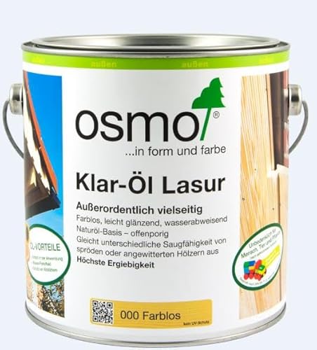 Osmo Klar-Öl-Lasur Farblos 2,50 l - 11600002 von OSMO