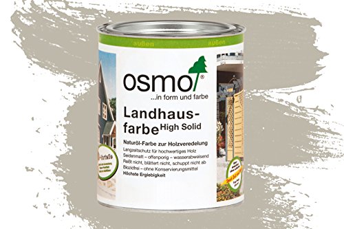 Osmo Landhausfarbe - 0.75 Liter (2708 Kieselgrau) von OSMO