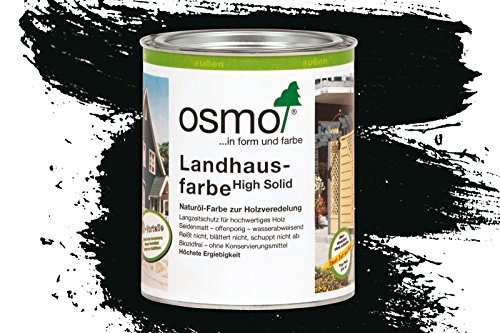 Osmo Landhausfarbe - 0.75 Liter (2703 Schwarzgrau) von OSMO