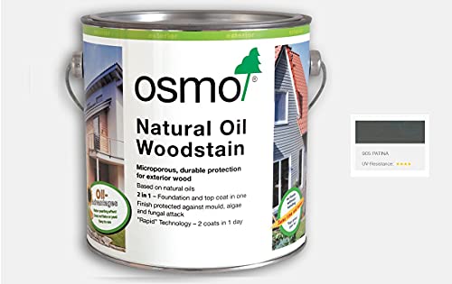 Osmo Natürliche Öl-Holzlasur 2,5 l – Patina Grau – 905 von OSMO